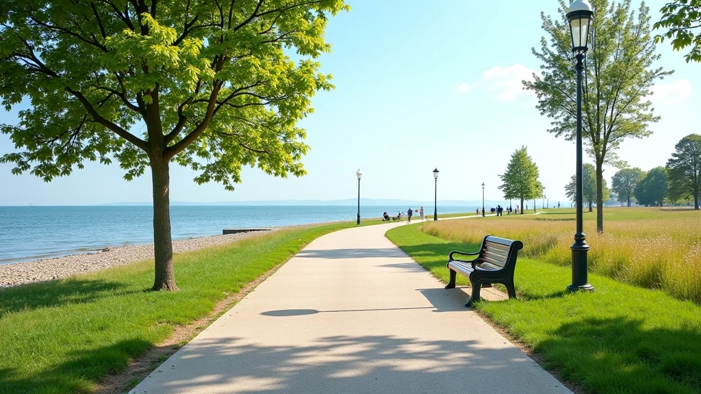 Liepājas jūrmalas parks ar skatu uz jūru