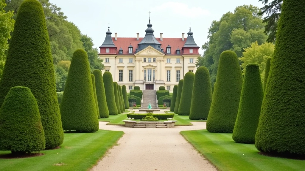 Rundāles pils dārzi vasarā